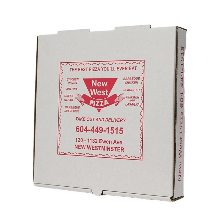 Customized Logo Pizza Box With Eco-Friendly Kraft Paper