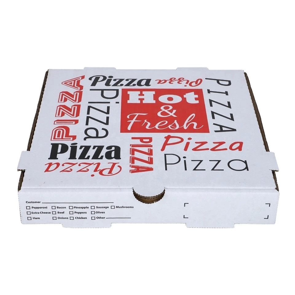 Portable Reusable Corrugated Delivery Pizza Box